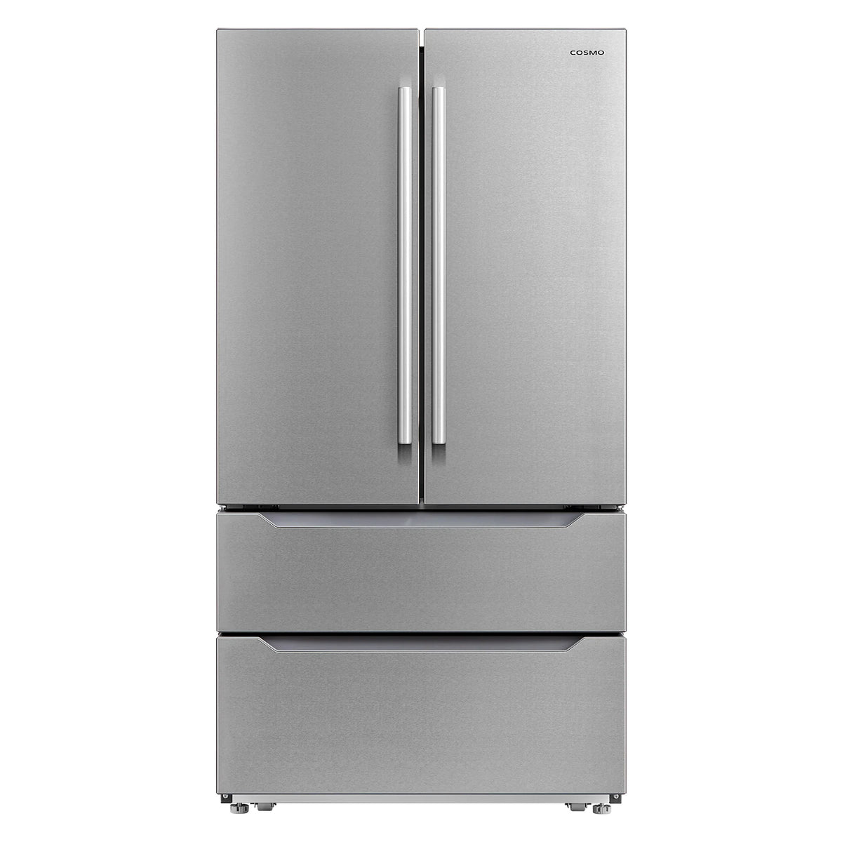 Cosmo 5 Piece Kitchen Appliance Package With 30" Electric Cooktop 24" Single Electric Wall Oven 30" Over-the-range Microwave French Door Refrigerator & 24" Built-in Fully Integrated Dishwasher