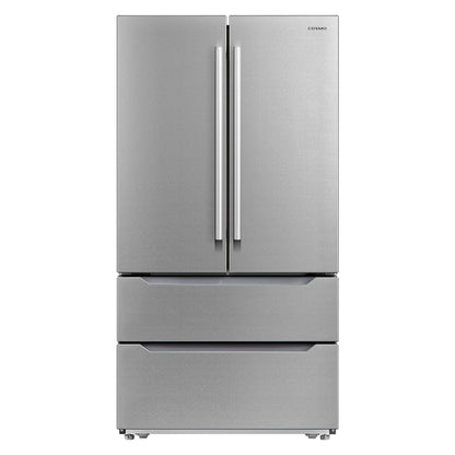 Cosmo 5 Piece Kitchen Appliance Package With 30" Electric Cooktop 24" Single Electric Wall Oven 30" Over-the-range Microwave French Door Refrigerator & 24" Built-in Fully Integrated Dishwasher