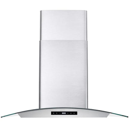 Cosmo 3 Piece Kitchen Appliance Package With 36" Electric Cooktop 36" Wall Mount Range Hood 24" Single Electric Wall Oven Kitchen Appliance Bundles