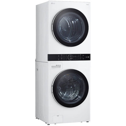 LG WKGX201HWA 27 inch White WashTower Laundry Center with 4.5 cu. ft. Washer and 7.4 cu. ft. Gas Dryer