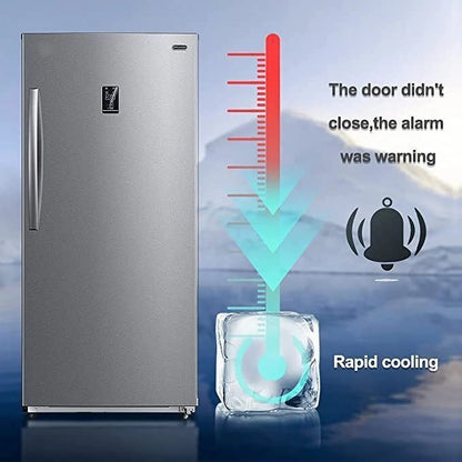 Smad 17 Cu ft Upright Freezer Large Capacity Fridge Refrigerator Frost Free Home Stainless Steel