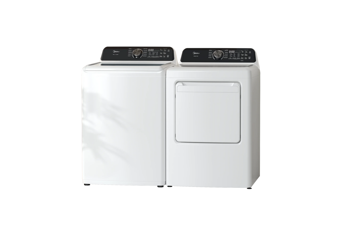 MIDEA 7.0 Cu Ft Sensor Dry Electric Smart Dryer, White