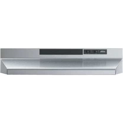 Broan 30-Inch Convertible Under-Cabinet Range Hood, 160 CFM, Black