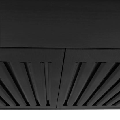 ZLINE 36 in. Wall Mount Range Hood in Black Stainless Steel (BSKBN-36)