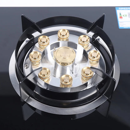2-Burner Natural Gas Stove, Built-in Gas Cooktop Stove for Home Kitchen