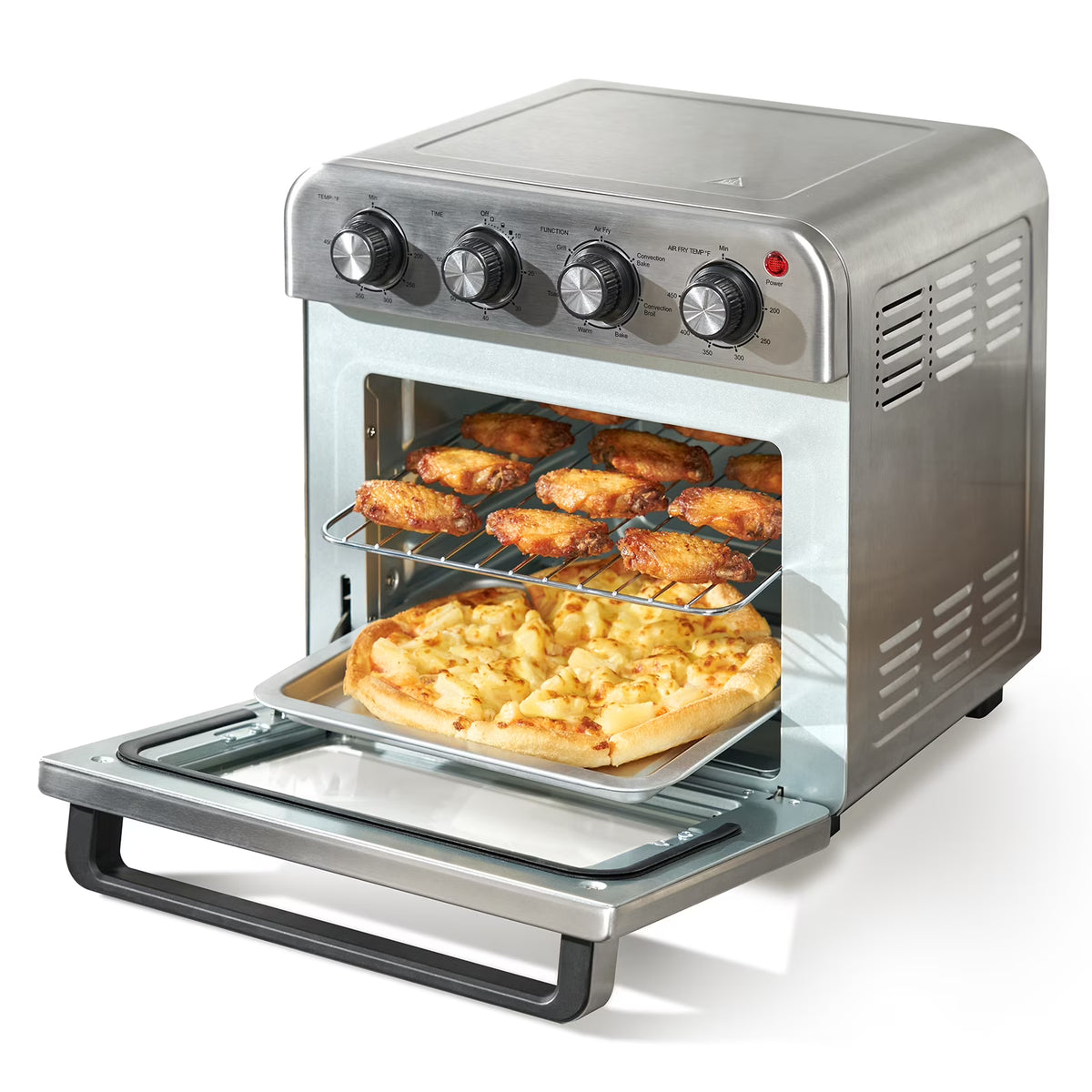 KFFKFF 7-IN-1 Air Fryer Toaster Oven 18L Stainless Steel 1700W Convection Oven