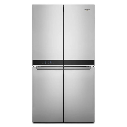 Whirlpool Counter Depth 4 Door Refrigerator, Metallic Steel, 36", 19.4 cu ft