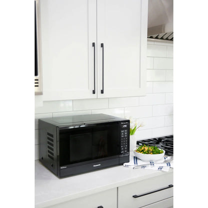 Panasonic 1.2 Cu. Ft. 1200W Genius Sensor Countertop Microwave Oven with Inverter Technology in Black
