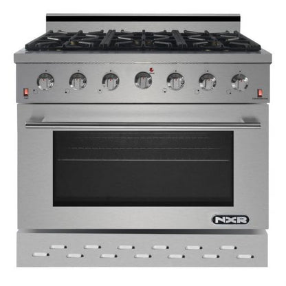 NXR Range 36�?5.5 cu ft Gas Range in Stainless Steel