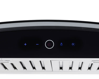 Hauslane|Chef Series WM-639 30-inch Wall Mounted Range Hood | Contemporary Design Professional Suction | Dishwasher Safe Baffle Filters, 3 Speed Settings, Touch Control Panel