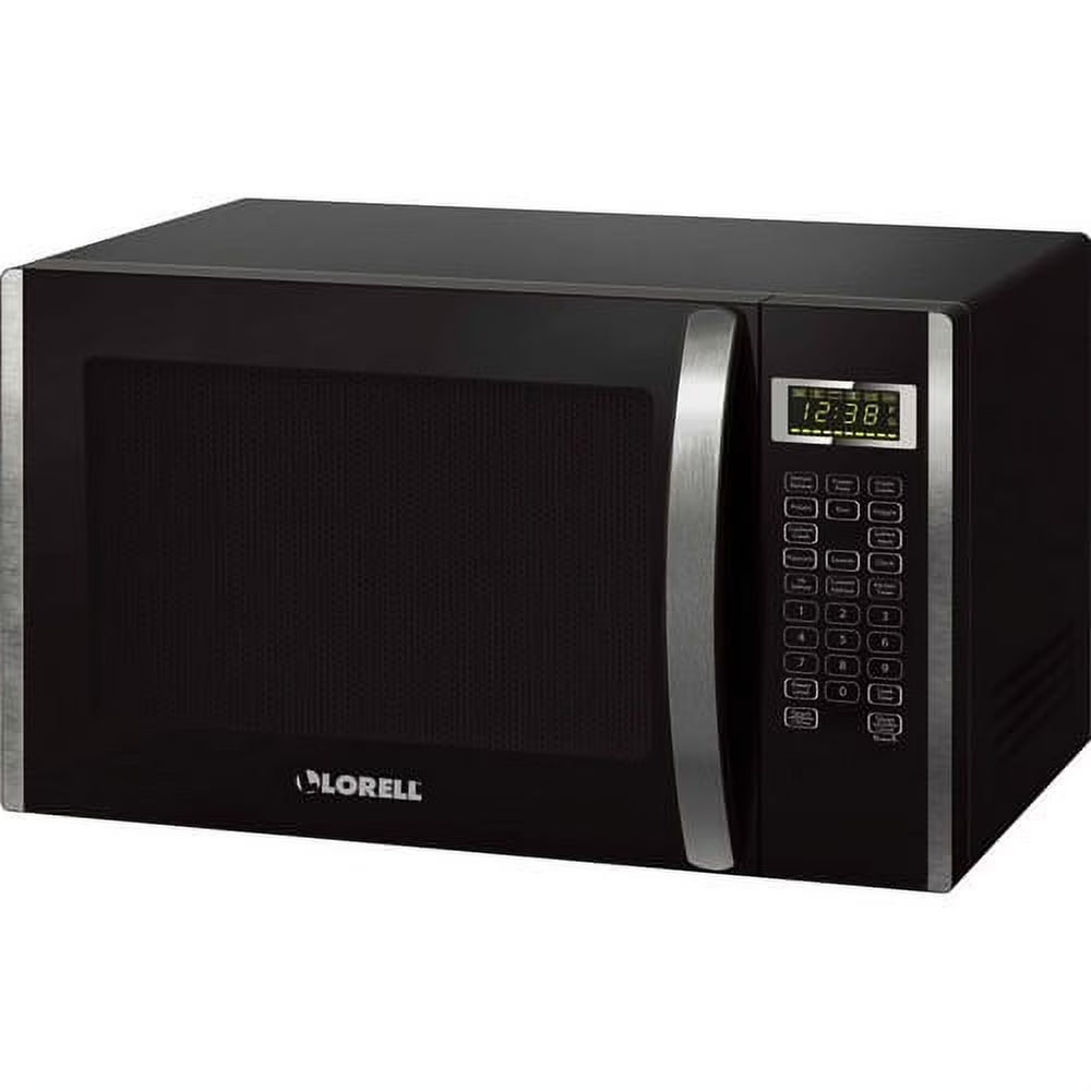 Lorell, LLR00231, 1.6 cu ft Microwave, Black,Silver