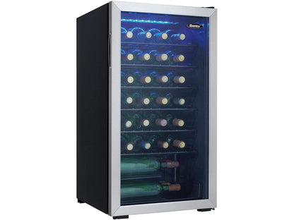 Danby 36 Bottle Free-Standing Wine Cooler in Stainless Steel (DWC036A1BSSDB-6)