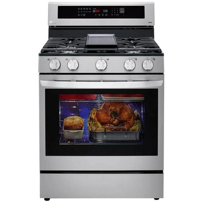 LG 30�� 5.8 cu ft Slide-In Gas Range in Stainless Steel