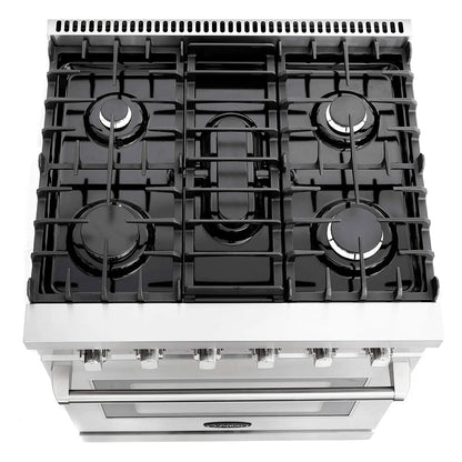 Cosmo 30 Inch 4.5 Cubic Foot Gas Range Convection Oven with 5 Italian Burners