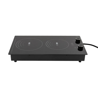Electric Hob Cook Top Stove 110V Induction Cooktop 2 Burners Ceramic Cooktop