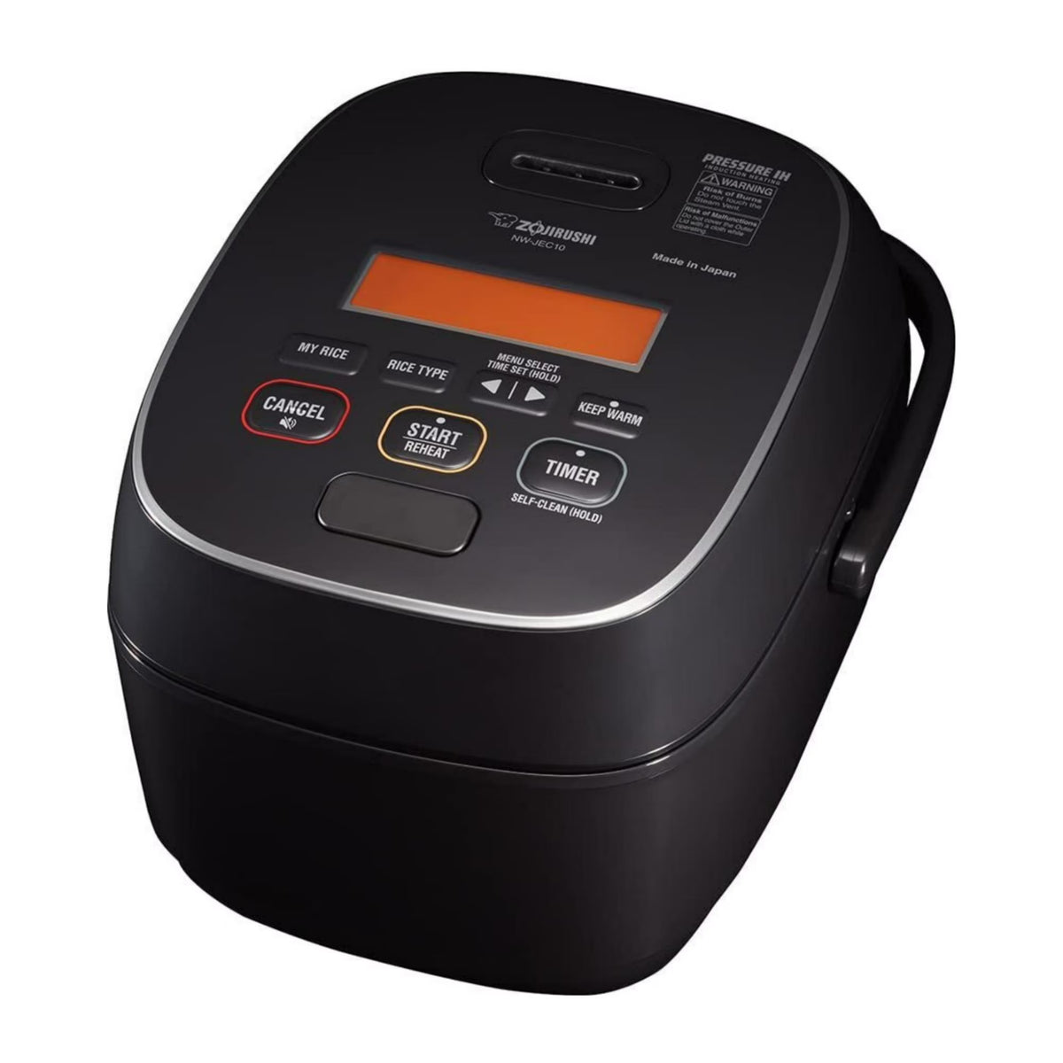 Zojirushi NW-JEC10BA 5.5-Cup Capacity Pressure Induction Heating Rice Cooker and Warmer (Black)