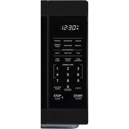 Sharp 1.1-Cu. Ft. Countertop Microwave Oven in Black