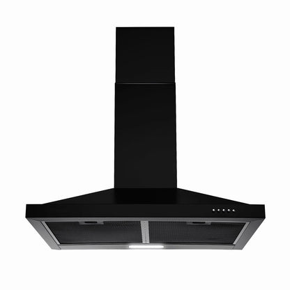 24 inch Wall Mounted Range Hood Kitchen Stove Vent Hood 450 CFM 3-Speed Fan