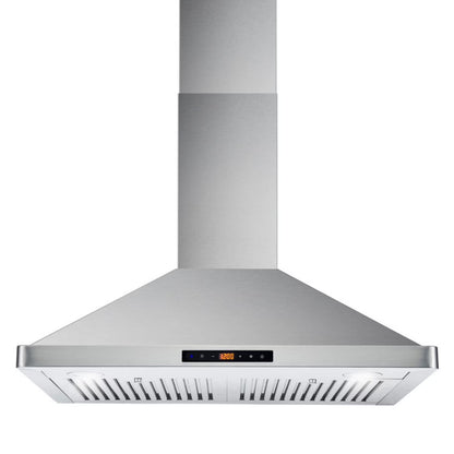 Cosmo 63175S 30 Inch Wall Mount Range Hood w/ Digital Controls, Stainless Steel