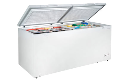 Hamilton Beach 25 Cu. Ft. Chest Freezer, 2 Doors, Garage Ready, White