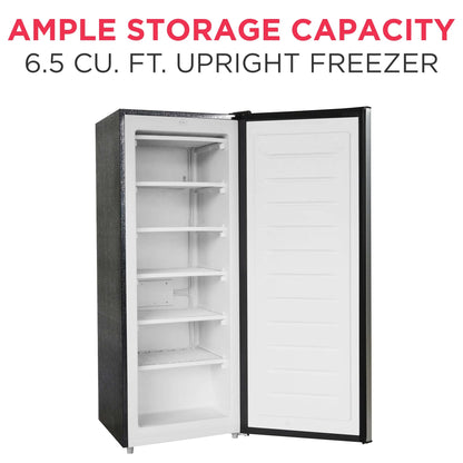 Frigidaire 6.5 Cu. ft. Upright Freezer, Platinum Silver, EFRF698