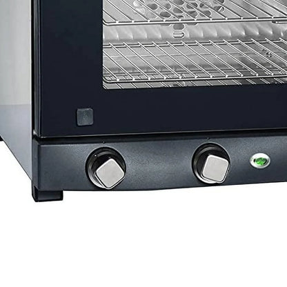 BroilKing POV-003 Compact Quarter Size Convection Oven w/ Sheet Pan, Black
