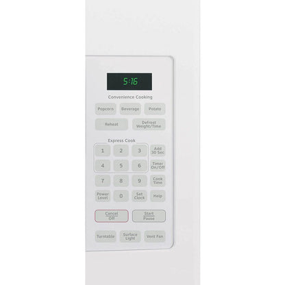 Hotpoint 1.6 Cu.Ft. Over-The-Range Microwave Oven, White, 950 W