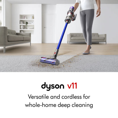 Restored Premium Dyson V11 Cordless Vacuum Cleaner | Iron/Blue (Refurbished)