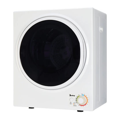 GYM25-78 Compact Portable Household clothes Dryer 1.6cuft with Stainless Steel Drum Black and White 120V MECHANICAL Control ETL Certification