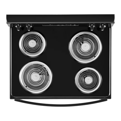 WHIRLPOOL WFC150M0JW 30" freestanding coil electric range