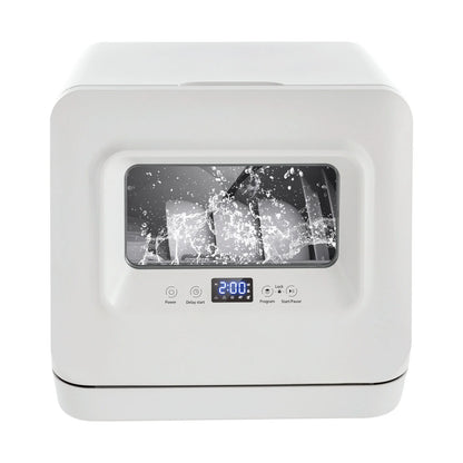 SHZICMY Portable Compact Countertop Mini Dishwasher with Water Tank Leak-Proof Air Dry