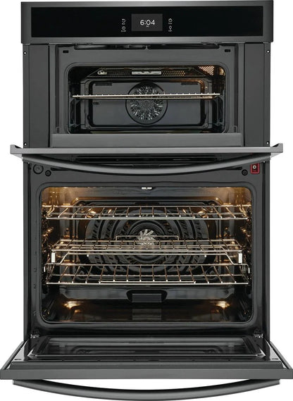 Frigidaire Gallery GCWM3067AD 30 inch Black Stainless Wall Oven and Microwave Combination