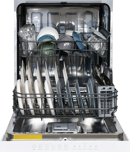 Kenmore 02214592 Built-in 24" Stainless Steel Tub Dishwasher, SmartWash, White, 34"H x 24"W x 25"D