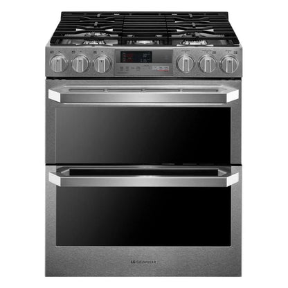 LG LUTD4919SN 7.3 Cu. Ft. Dual Fuel - Double Oven Range with ProBake Convection