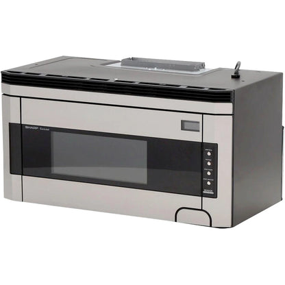 Sharp 1.5 Cu. Ft. 1000W Over-the-Range Microwave Oven with Concealed Control Panel in Stainless Steel
