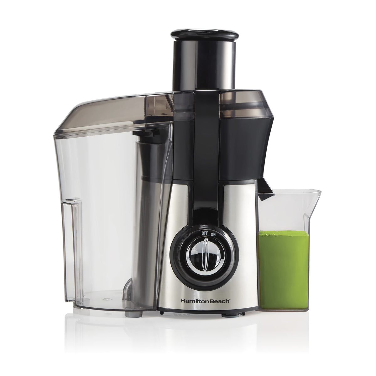 Hamilton Beach Big Mouth Pro Juicer Machine for Fruits and Vegetables with Extra Large Chute, Extractor de Jugos, Stainless Steel