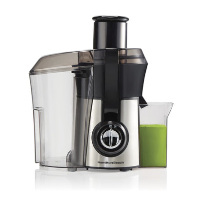 Hamilton Beach Big Mouth Pro Juicer Machine for Fruits and Vegetables with Extra Large Chute, Extractor de Jugos, Stainless Steel