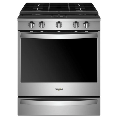 WHIRLPOOL WEG750H0HZ slide in gas range