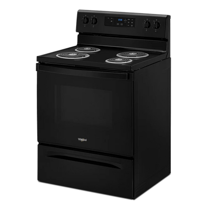 WHIRLPOOL WFC150M0JW 30" freestanding coil electric range
