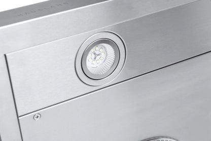 Hauslane Chef Series C100 30-inch Under Cabinet Range Hood, Stainless Steel, Energy Efficient LED, 6 Inch Duct