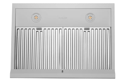 Hauslane | Chef Series PS18 30" Under Cabinet Range Hood, Matte White | 120V, Pro Performance, Touch Screen, LED Lamps, 3-Way Venting, Baffle Filters