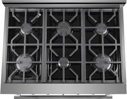 NXR Range 36�?5.5 cu ft Gas Range in Stainless Steel