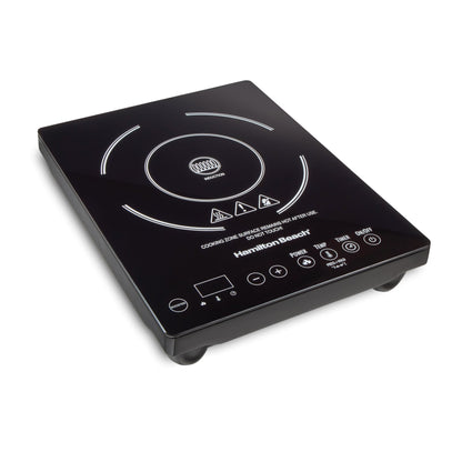 Hamilton Beach Induction Stove Cooktop, Electric Induction Burner and Hot Plate for Cooking, Black