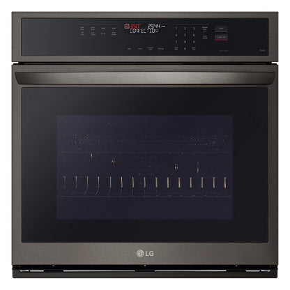LG WSEP4723D 30 inch Black Stainless Steel Single Electric Wall Oven