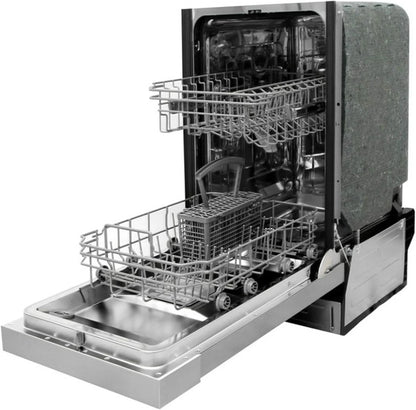 Energy Star 18" Built-In Dishwasher w/Heated Drying - Stainless