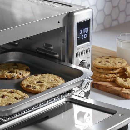 GE - Calrod 6-Slice Toaster Oven with Convection bake - Stainless Steel
