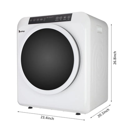 Zimtown 13lbs White Stainless Electric Dryer, LCD display, Ultraviolet sterilization