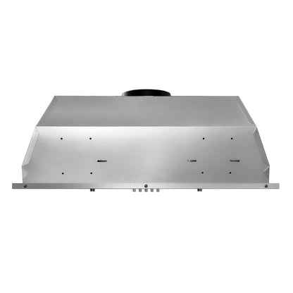 30 in. Insert Range Hood with Push Button Controls in Stainless Steel