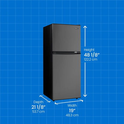 Danby 4.7 cu. ft. 2-door Compact Fridge in Black Stainless Steel Look DCR047A1BBSL