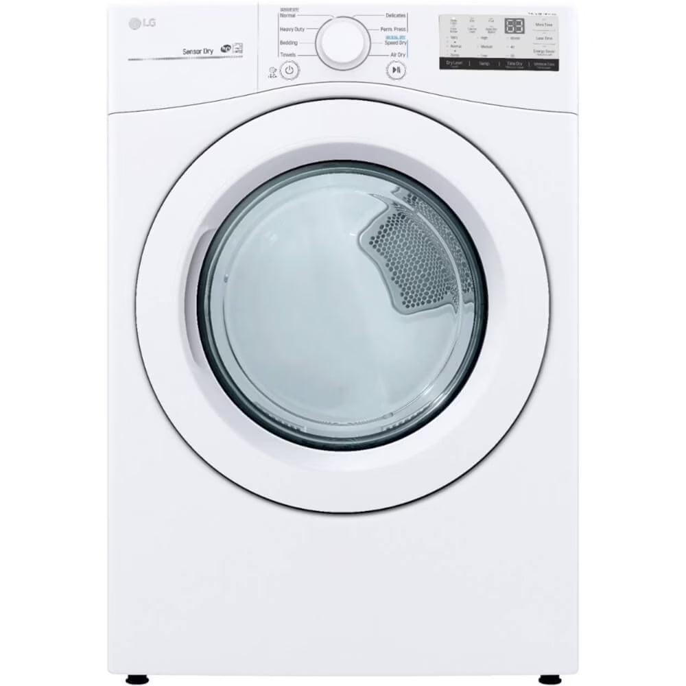 LG DLG3401W 7.4 Cu. Ft. White Front Load Gas Dryer